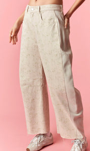 Floral Denim Barrels