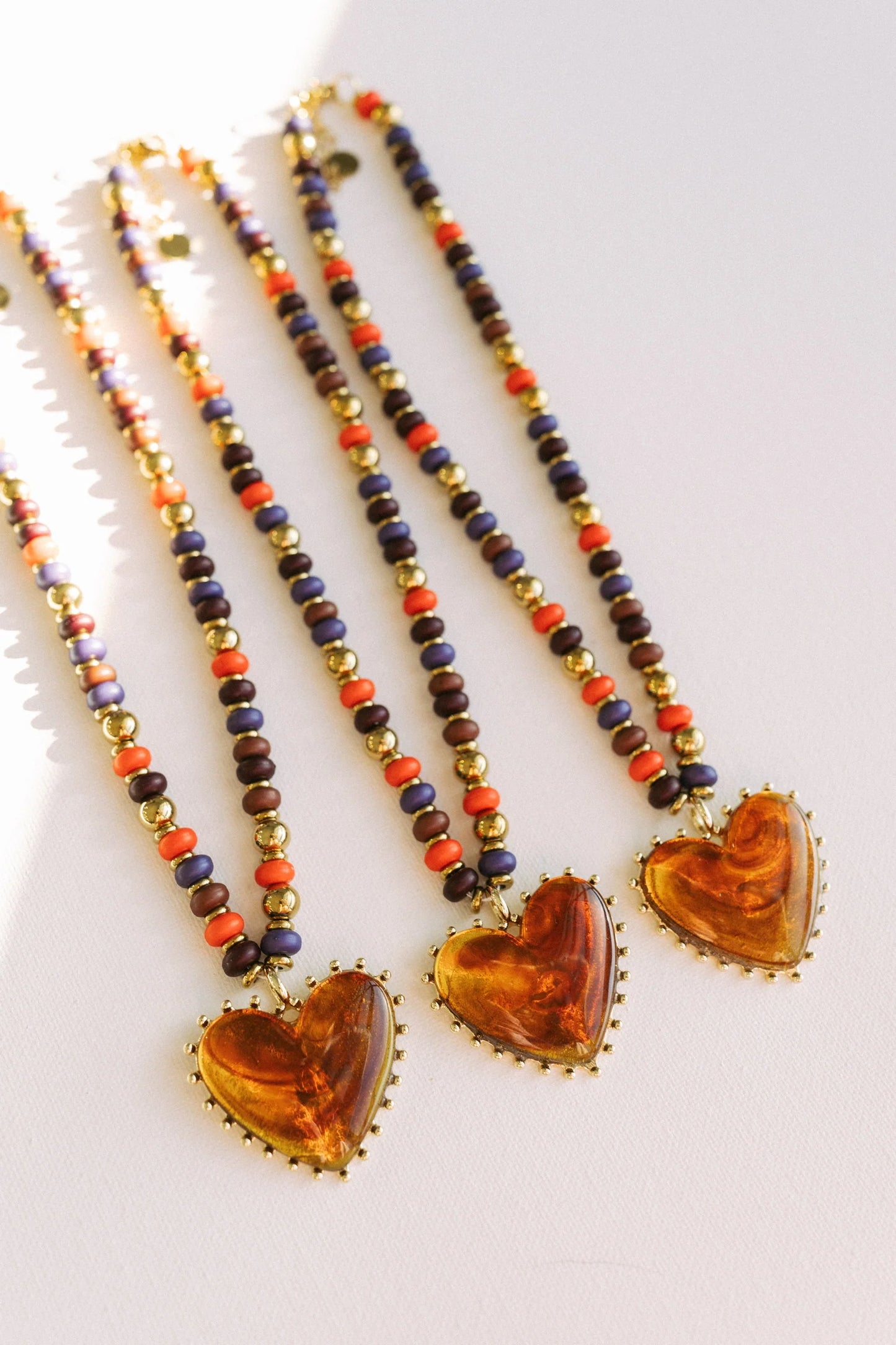 Amber Beaded Necklace