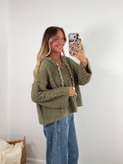 Olive Knit Pullover