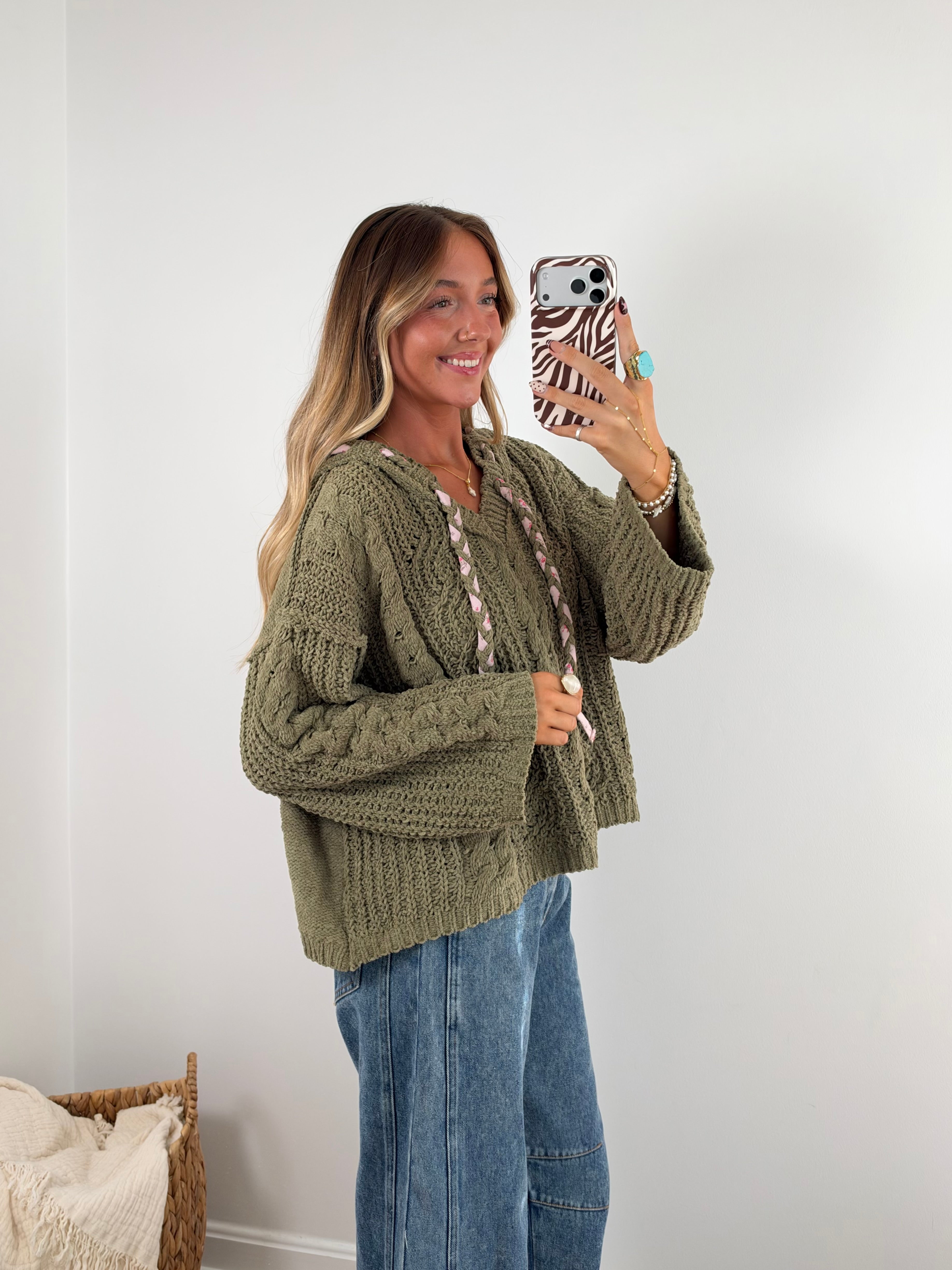 Olive Knit Pullover