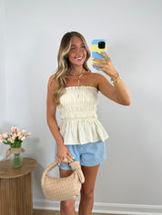 Chasing Sunshine Smocked Top