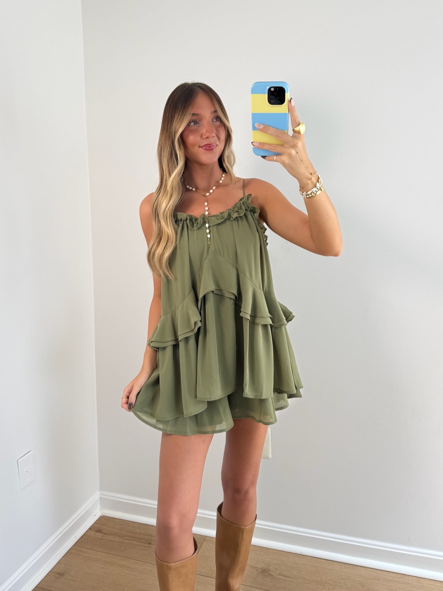 Falling for You Romper