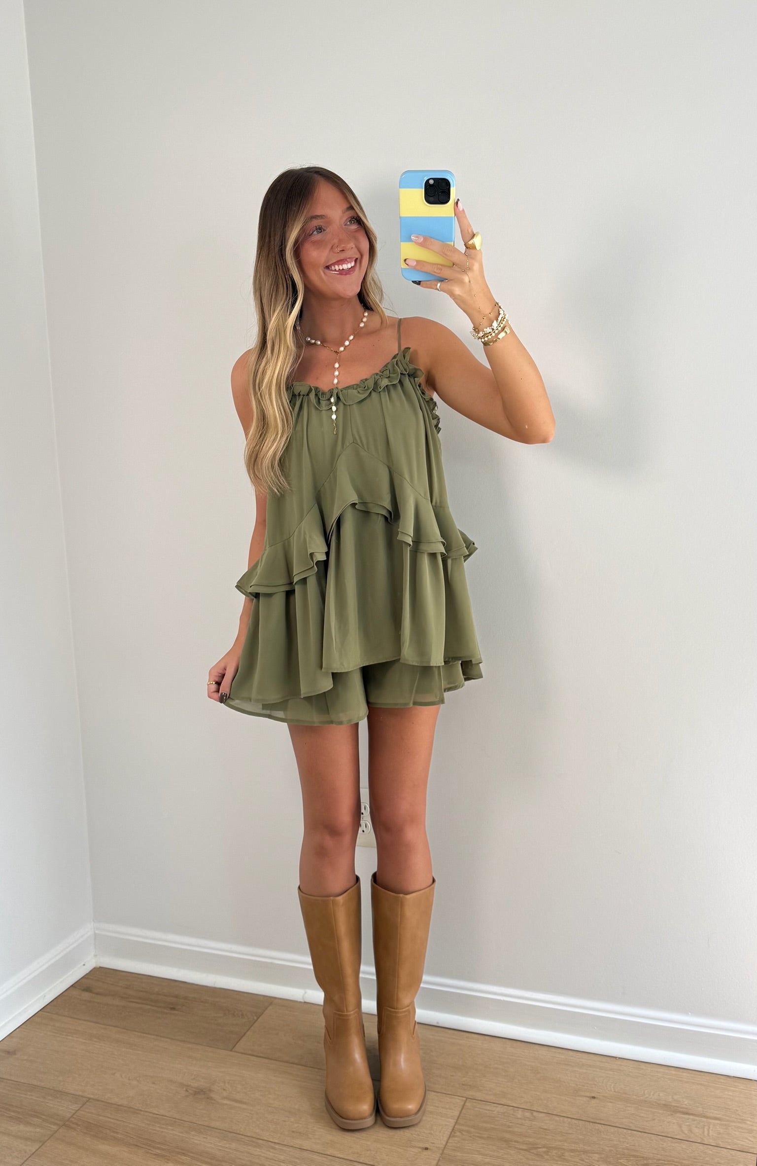 Falling for You Romper