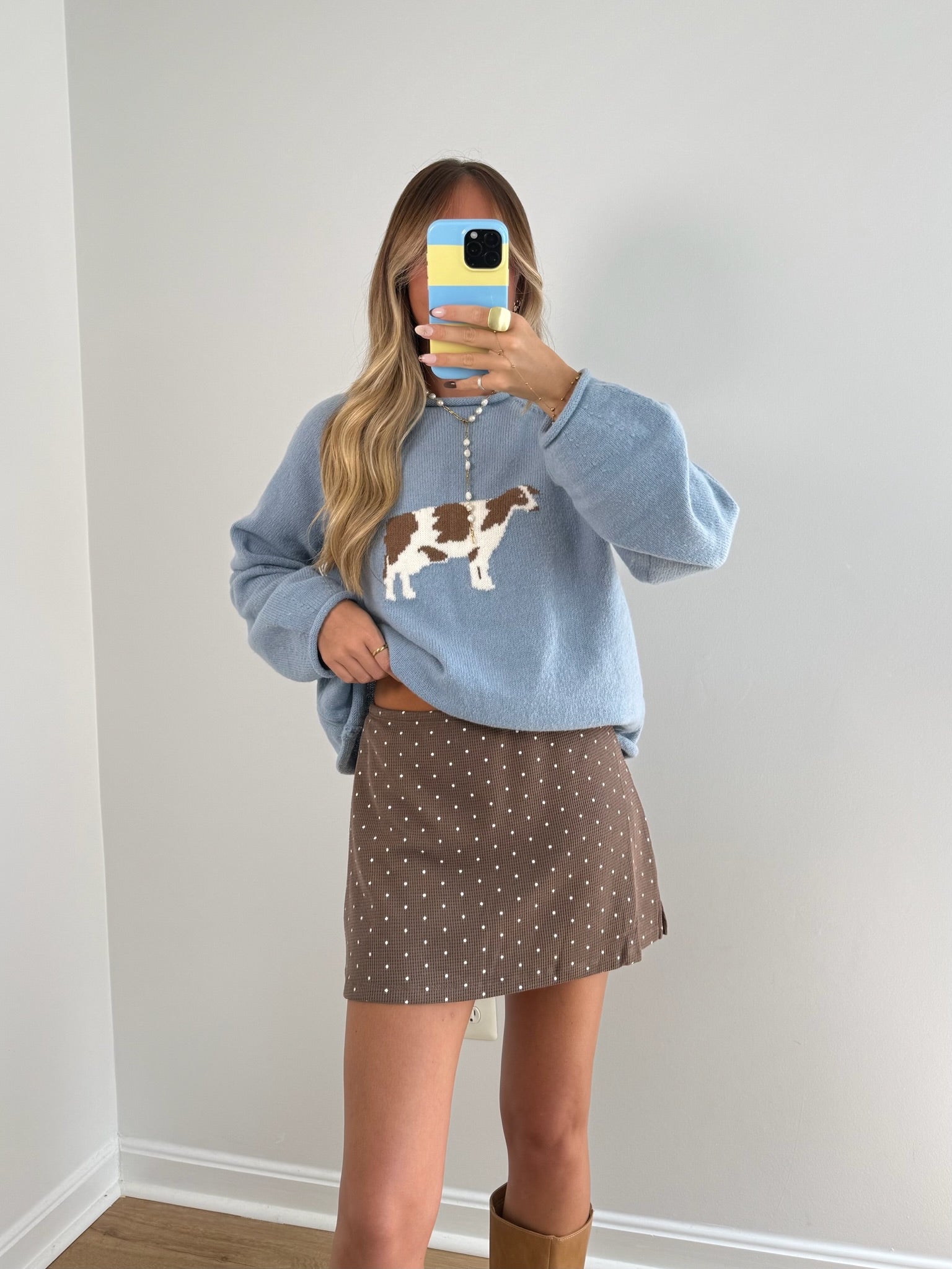 Mocha Dot Skort