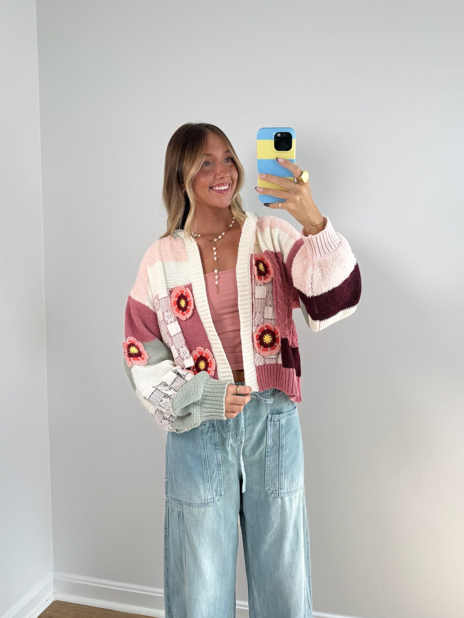 Made to Bloom Cardigan - Pink