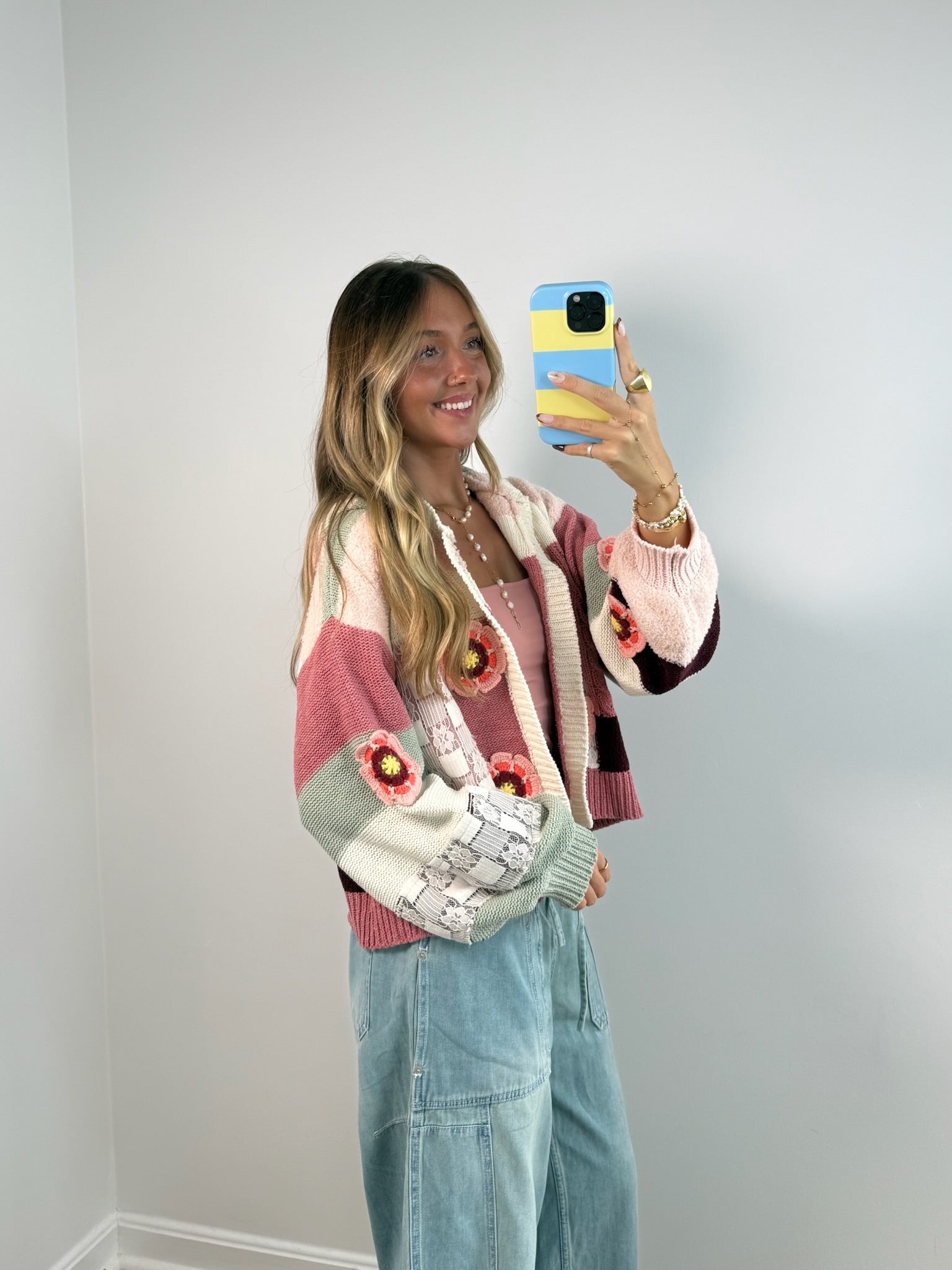 Made to Bloom Cardigan - Pink