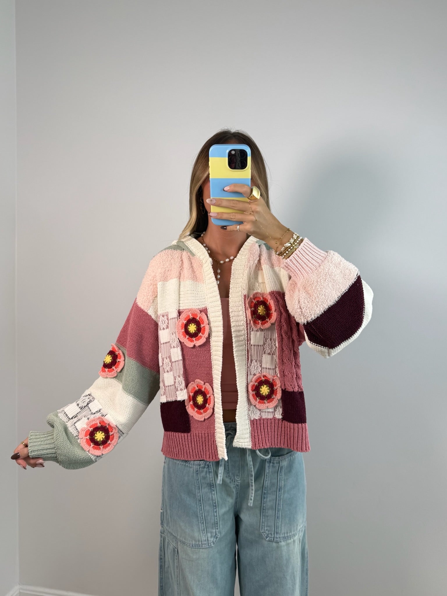 Made to Bloom Cardigan - Pink