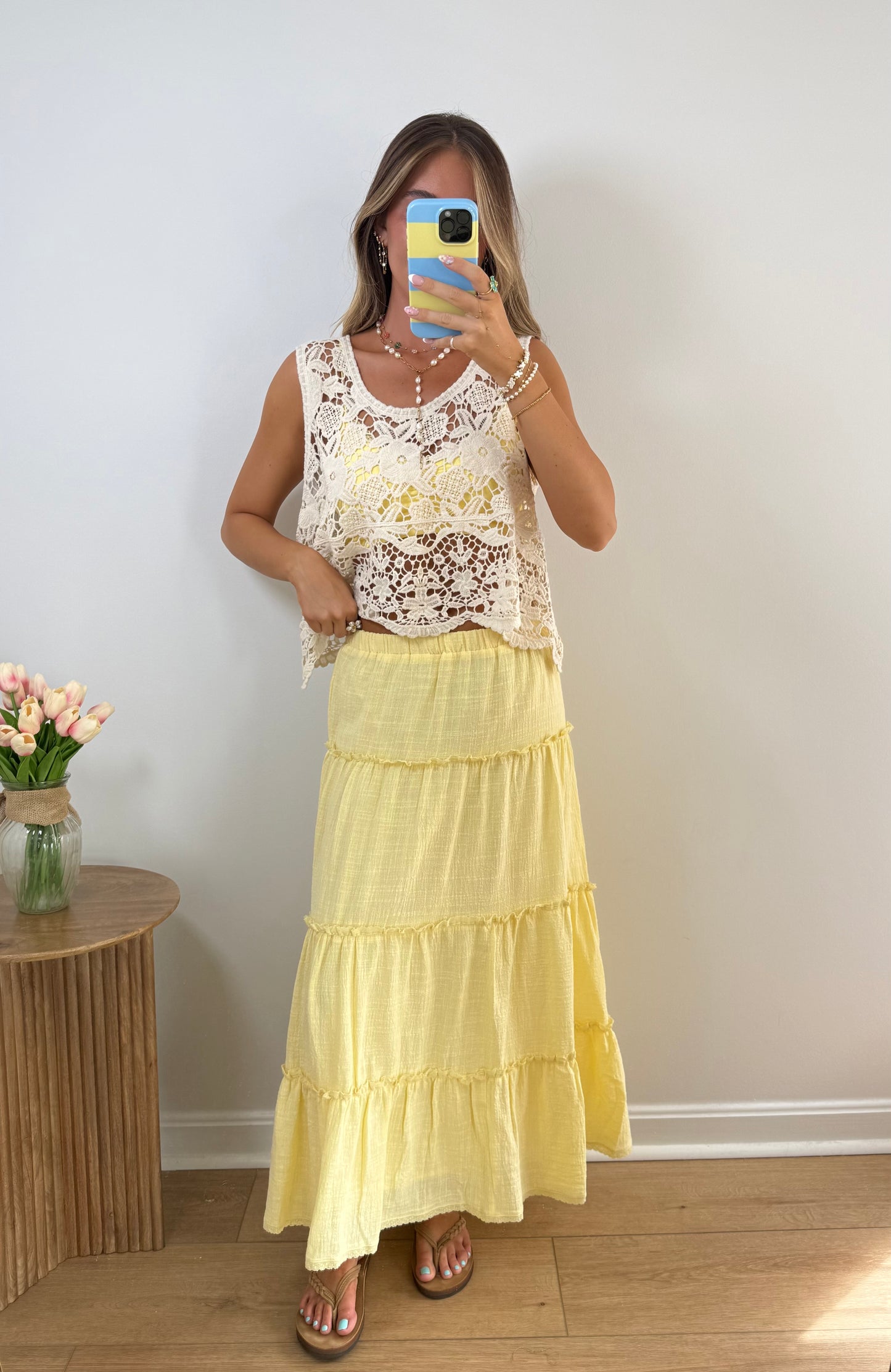Buttercup Tiered Maxi Skirt