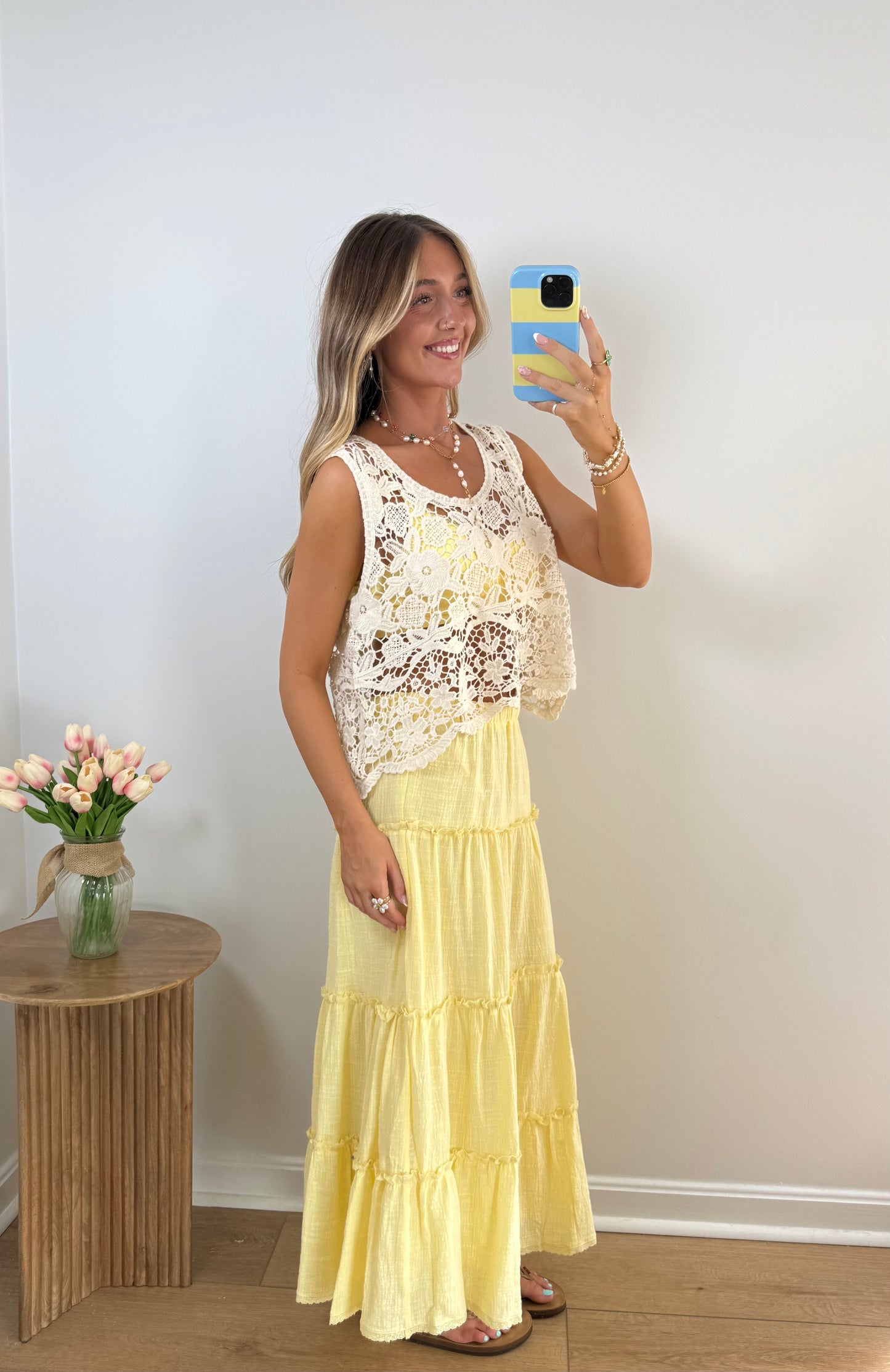 Buttercup Tiered Maxi Skirt