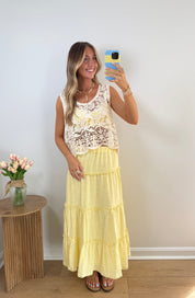 Buttercup Tiered Maxi Skirt