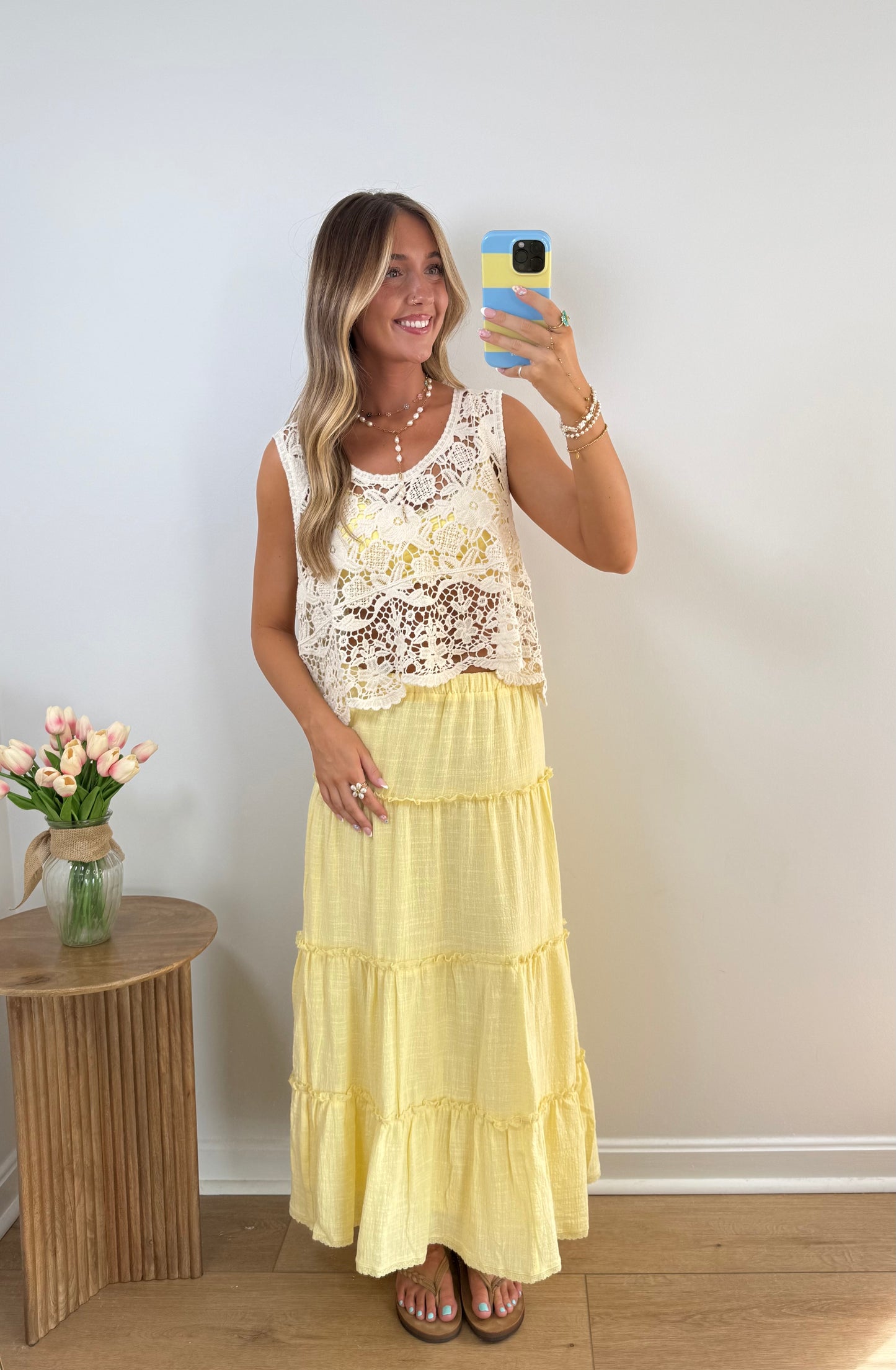 Buttercup Tiered Maxi Skirt