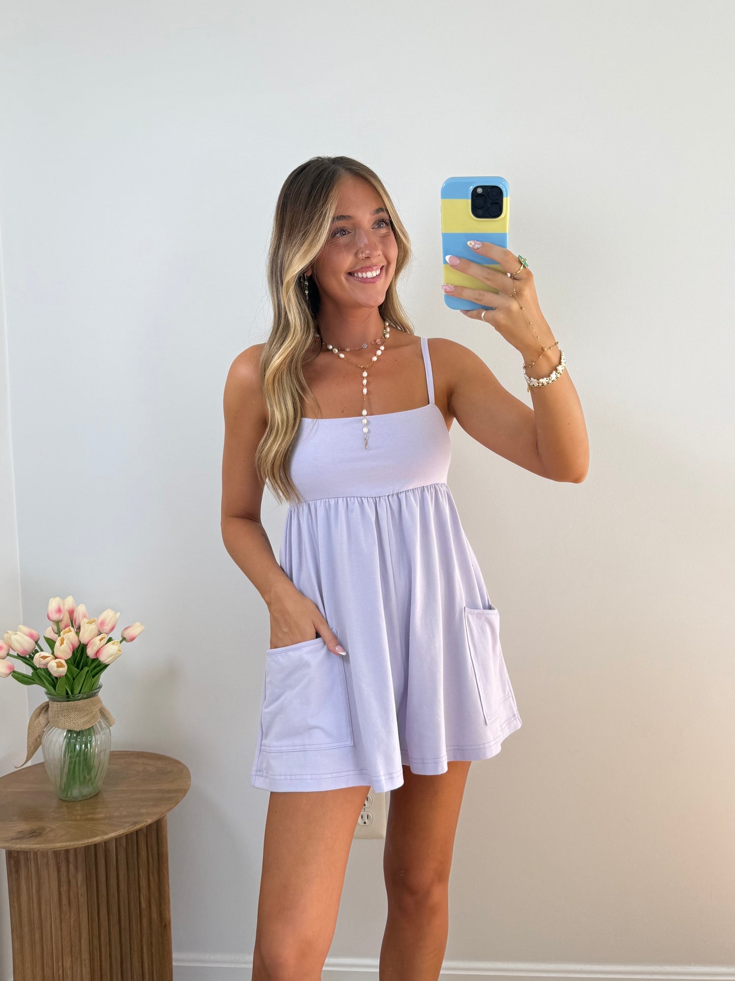 Chasing Summer Romper- Lilac