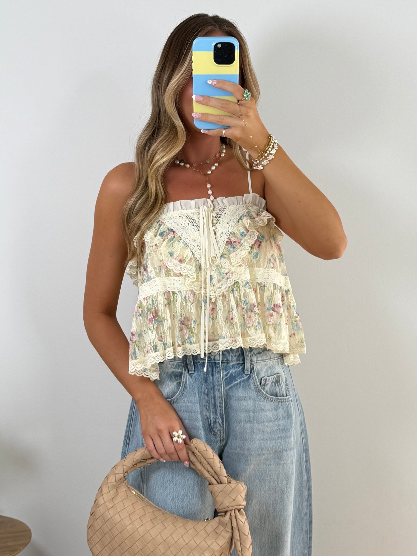 Wildflower Tiered Ruffle Cami Top