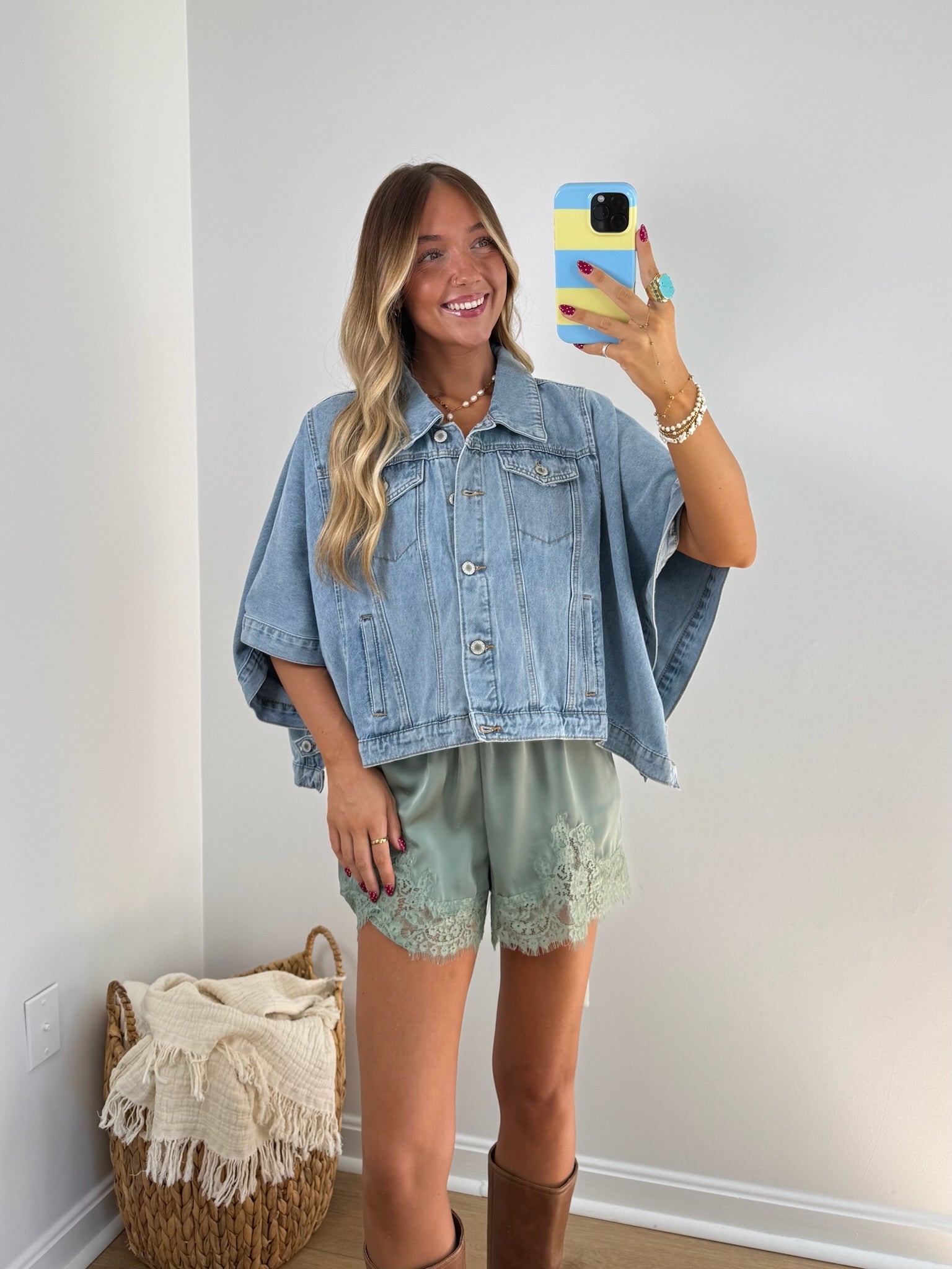 Bea Denim Cape Jacket
