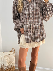 Silk Lace Skort - Ivory