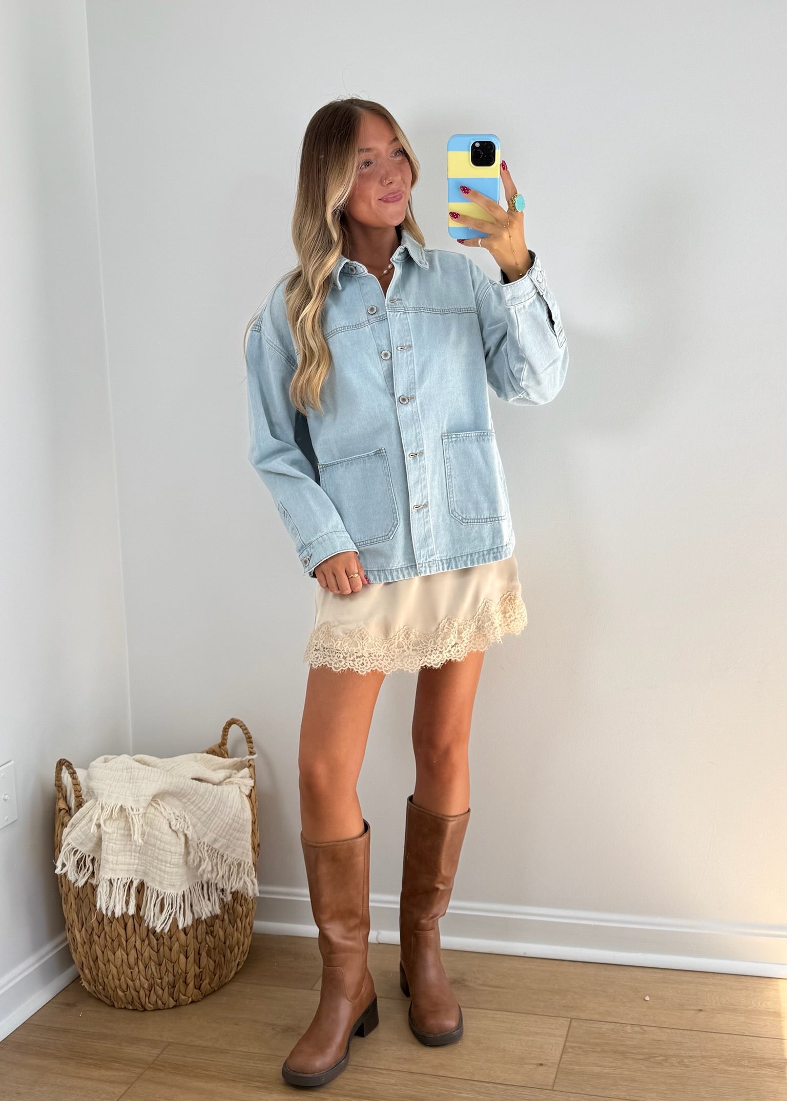 Silk Lace Skort - Ivory