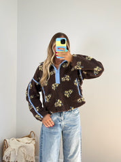 Trail Blossom Sherpa Pullover