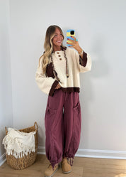 Carefree Joggers - Mulberry