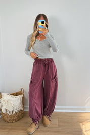 Carefree Joggers - Mulberry