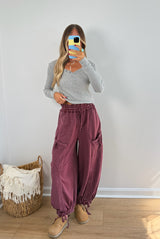 Carefree Joggers - Mulberry