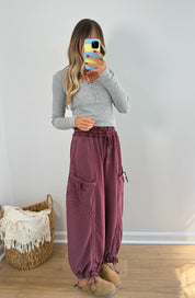 Carefree Joggers - Mulberry