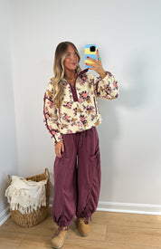Carefree Joggers - Mulberry