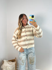 Quinn Cardi - Taupe