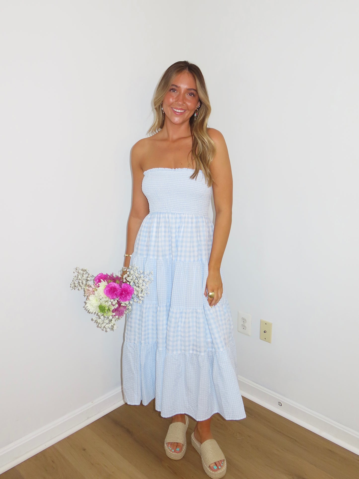 Blu Bell Strapless Dress