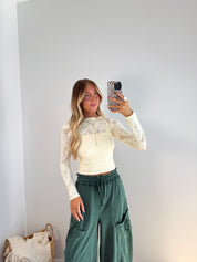 Vintage Lace Long Sleeve - Ivory
