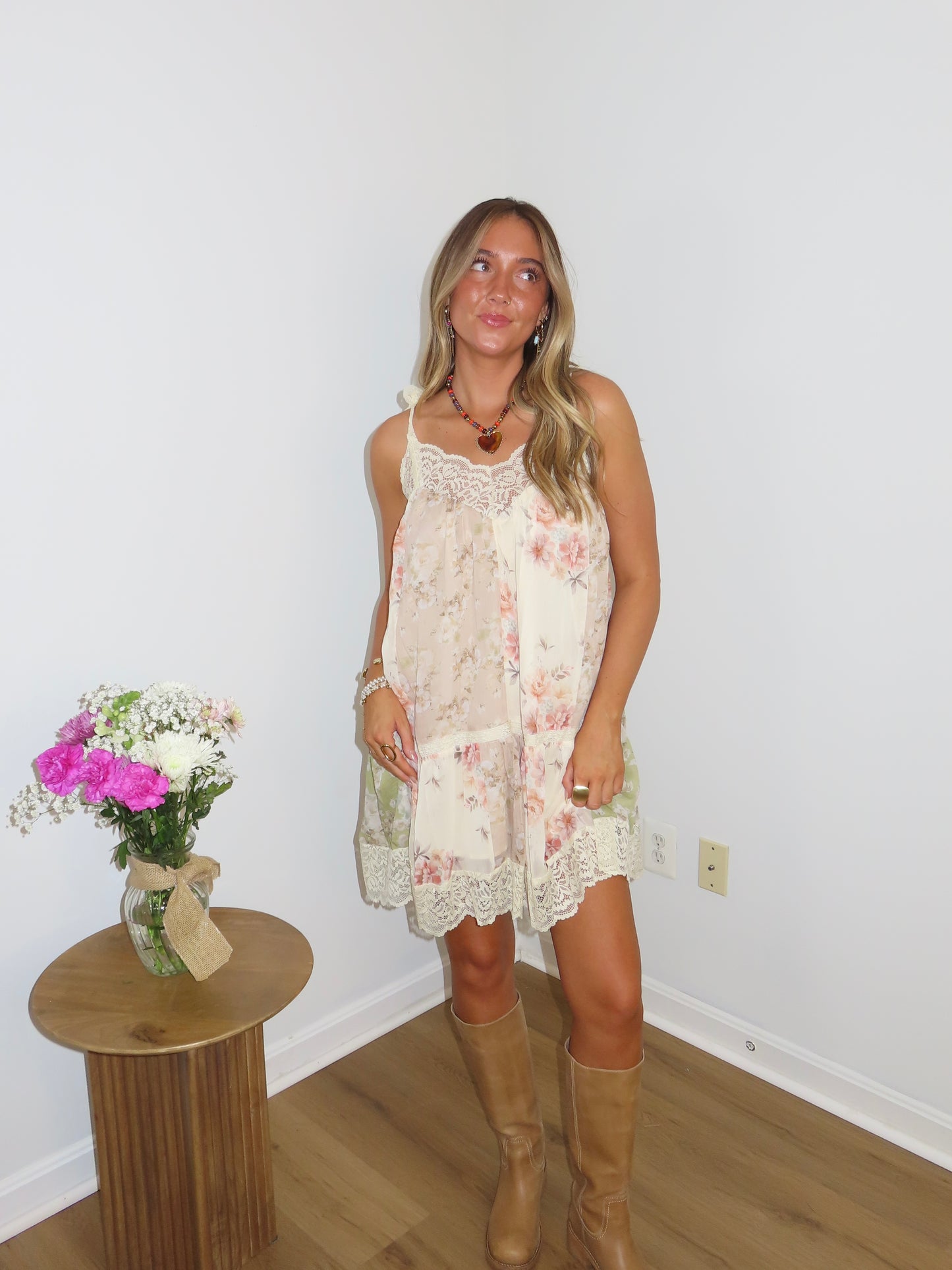 Petals & Lace Dress