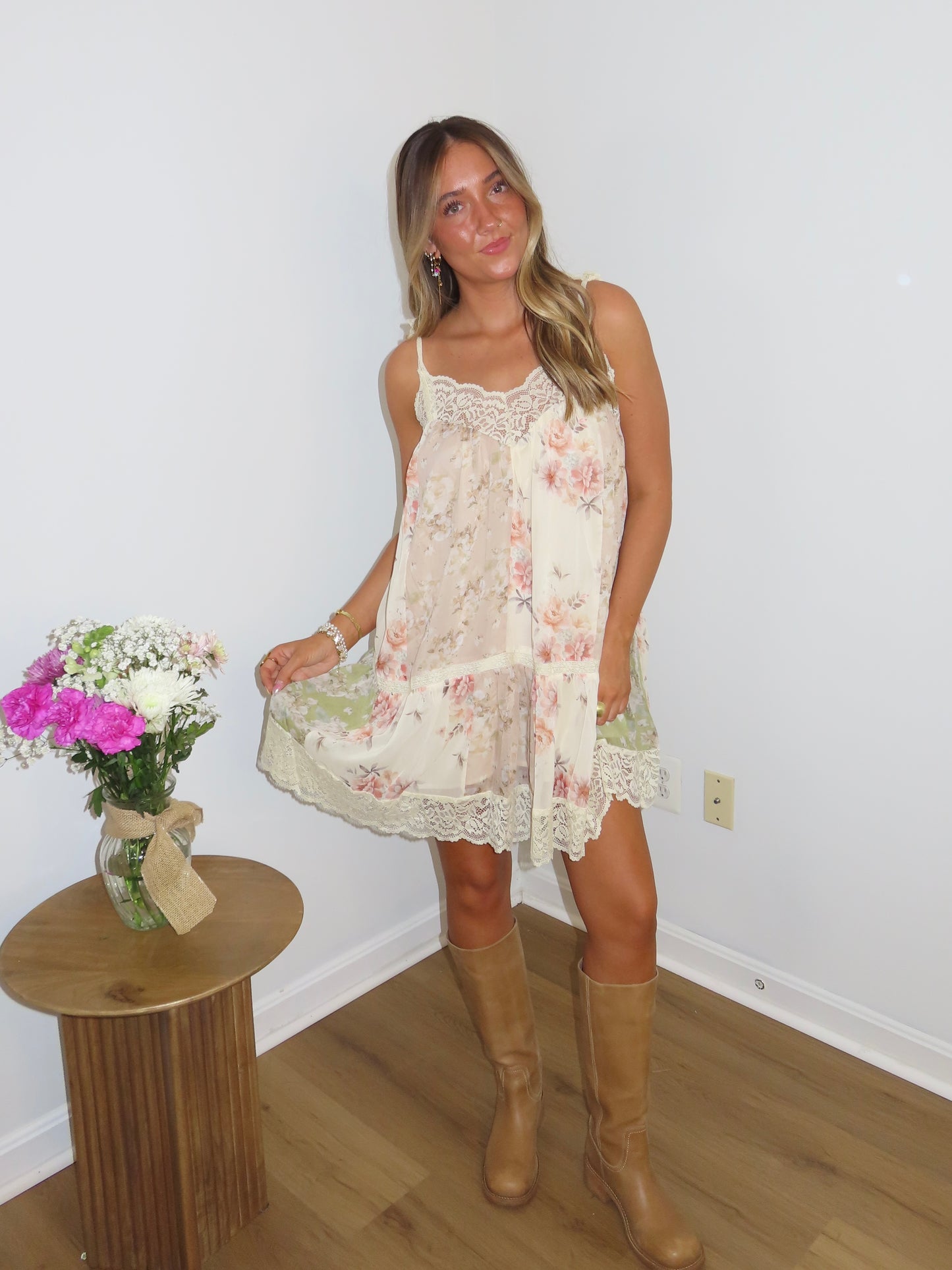Petals & Lace Dress