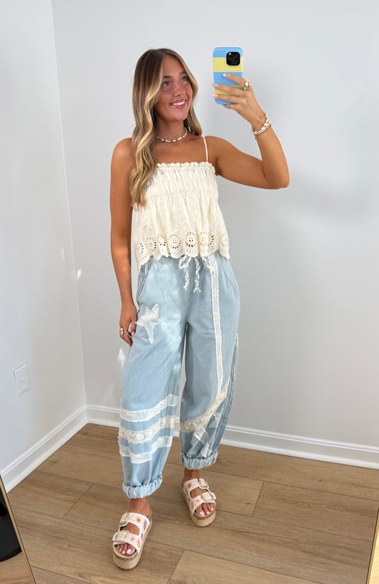 Salt Air Patchwork Pants