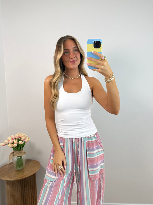 Perfect Halter (Blue & White)