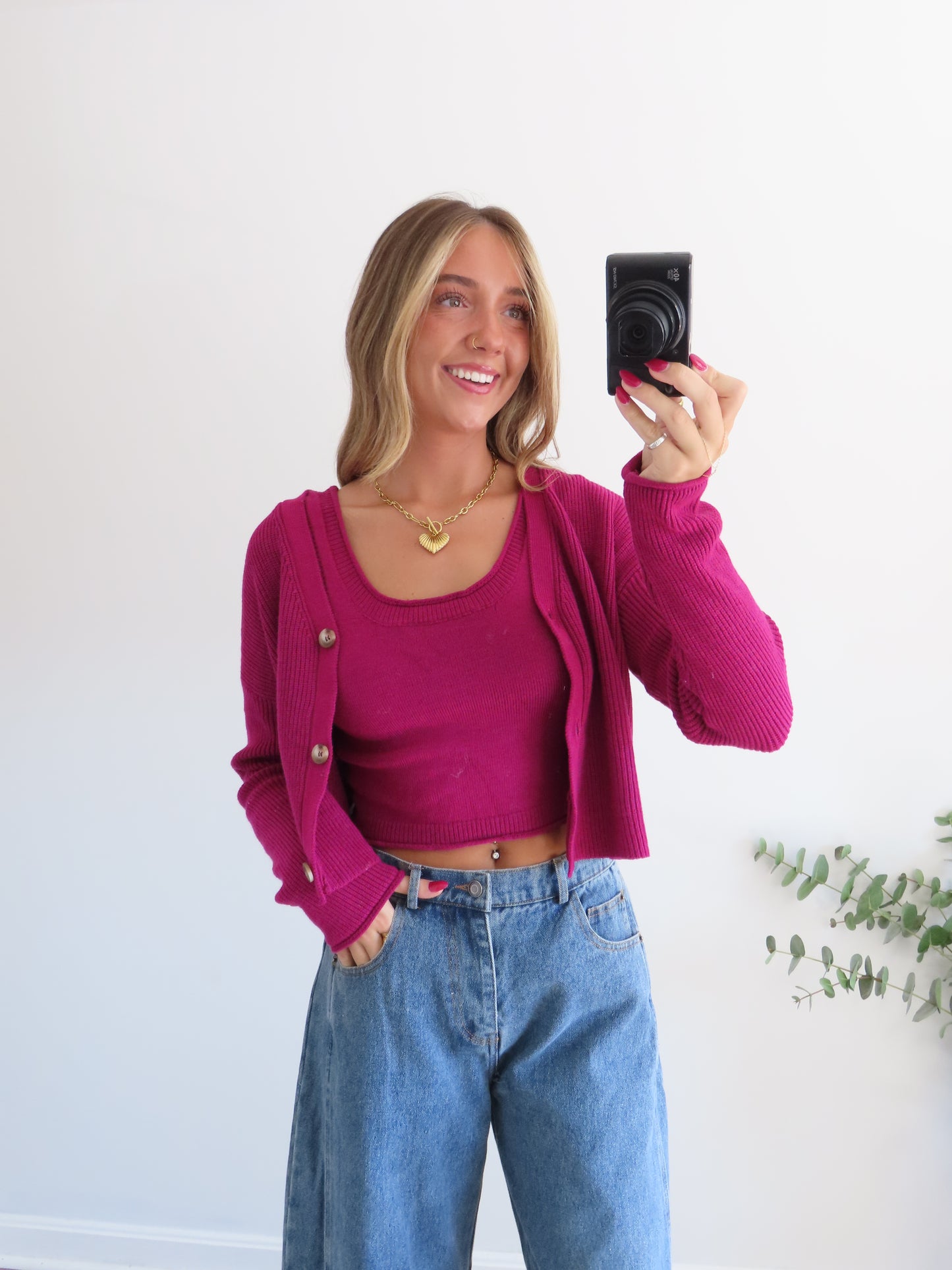 Rustic Rose Sweater Tank Set