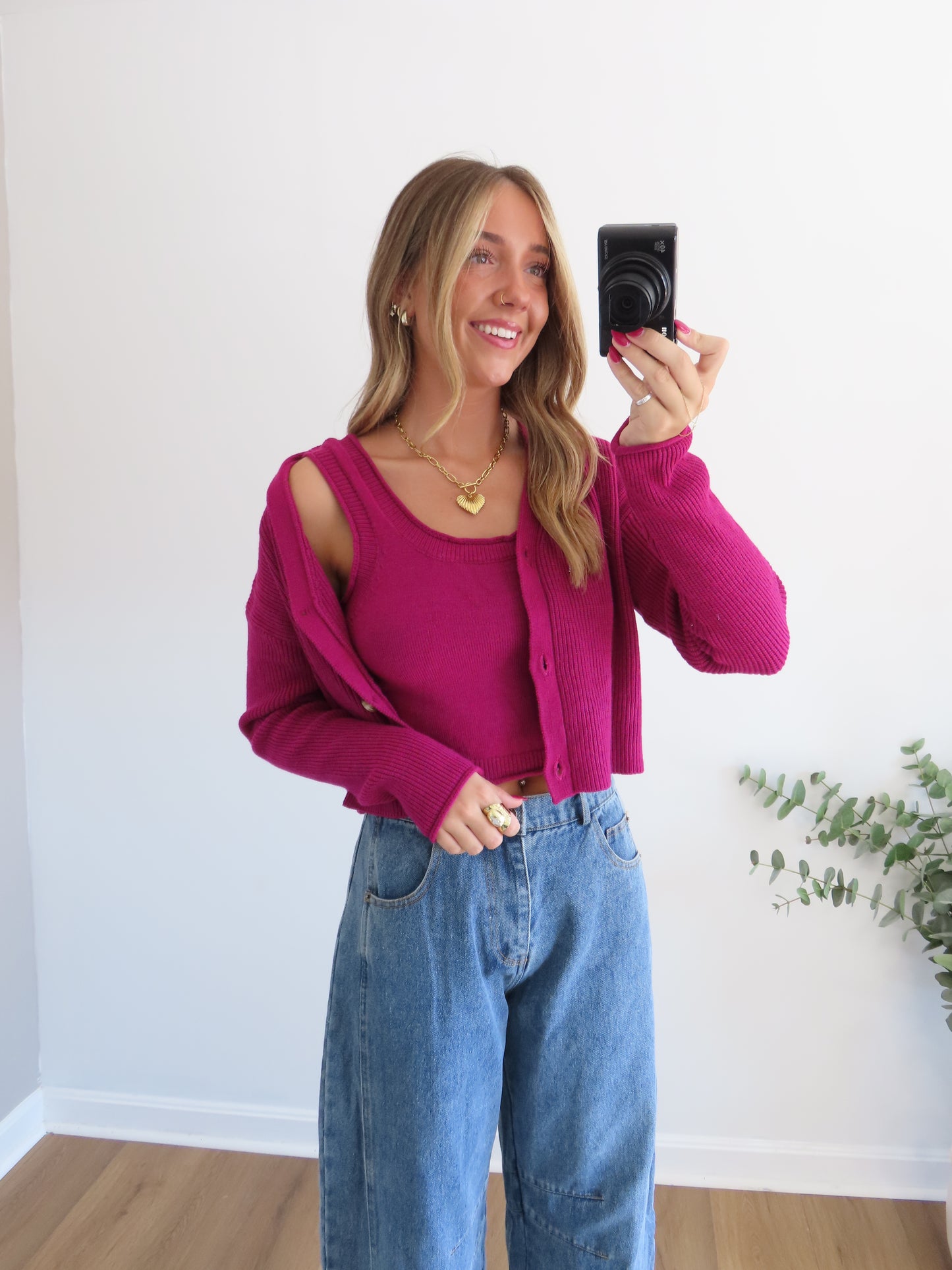 Rustic Rose Sweater Tank Set