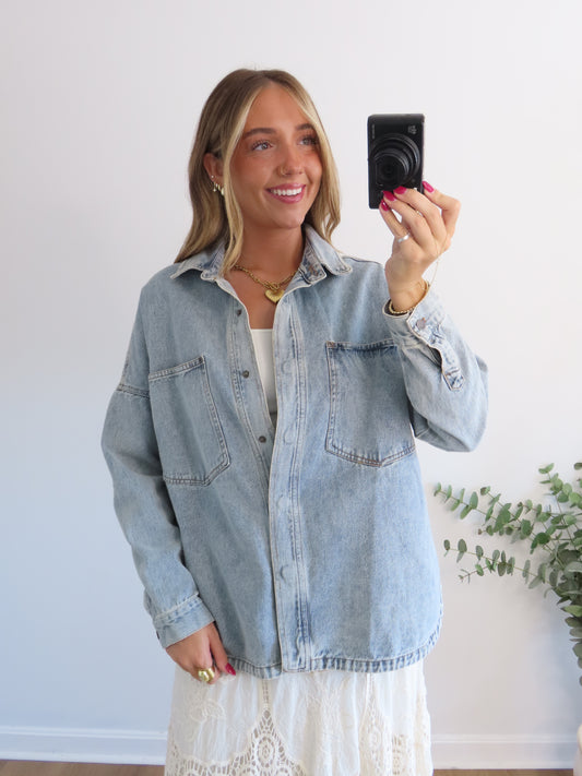 Backroad Denim Shacket