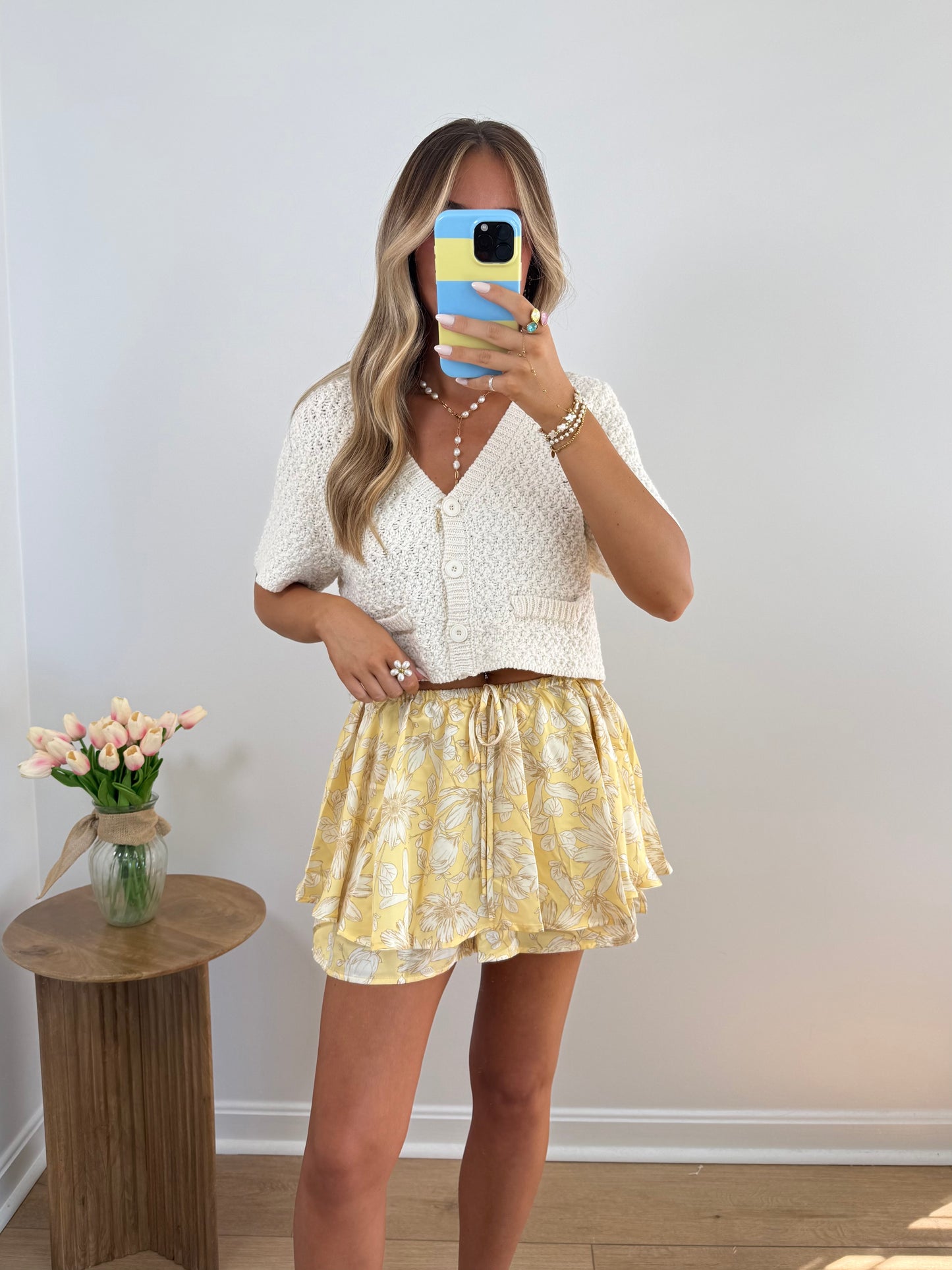 Buttercup Breeze Satin Skort