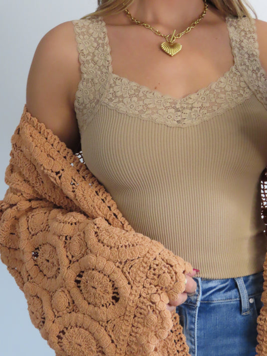 Country Charm Lace Tank (PREORDER OCT 10)