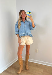 Falling For Denim Top