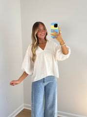 Iris Blouse - White