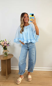 Sunwashed Barrel Jeans