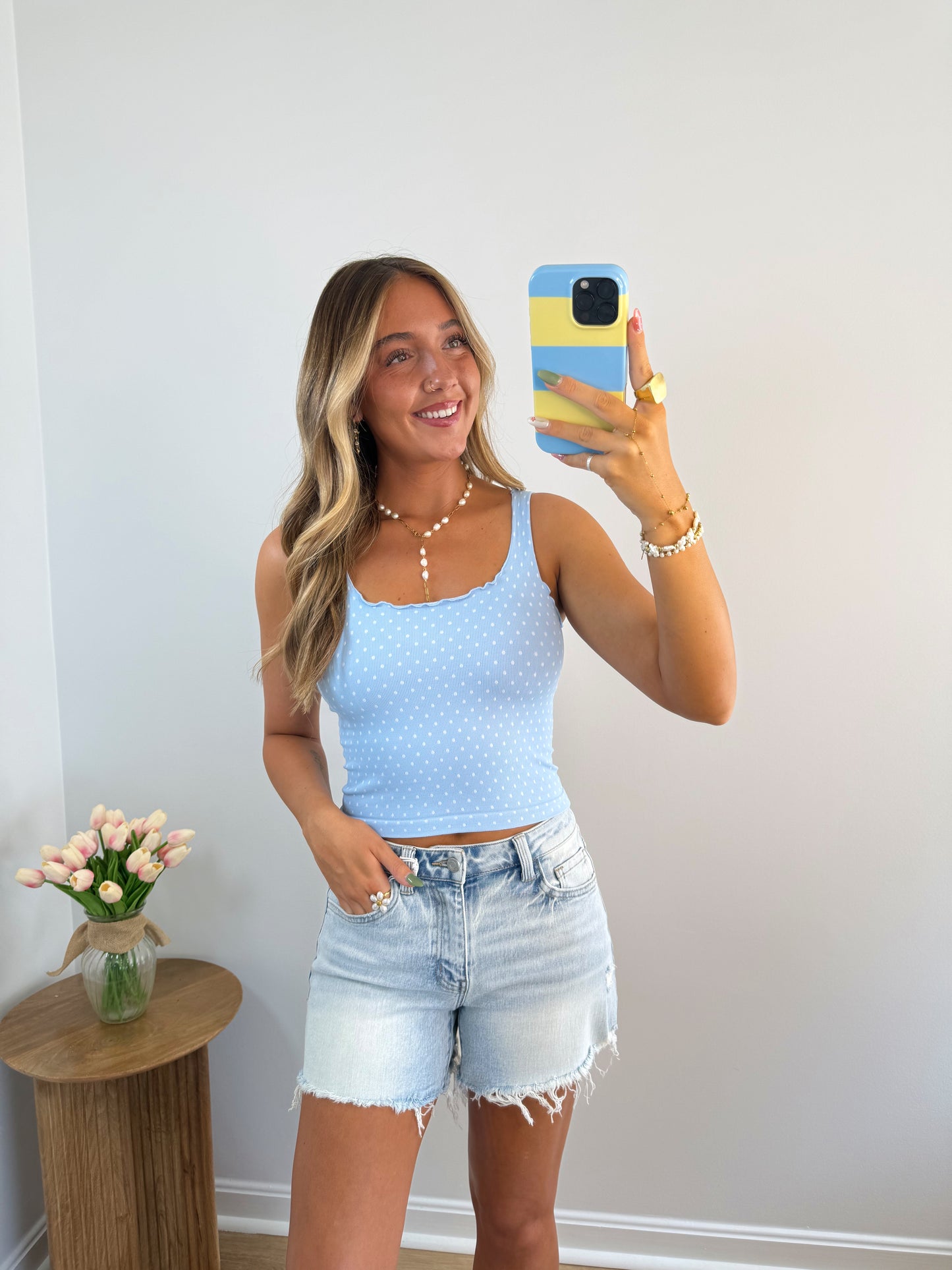 Dotty Tank (PINK PREORDER)