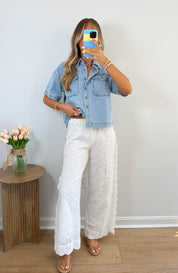 Boho Eyelet Pants