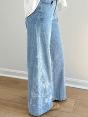 In Bloom Wideleg Denim