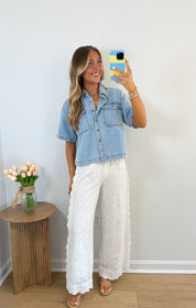 Boho Eyelet Pants