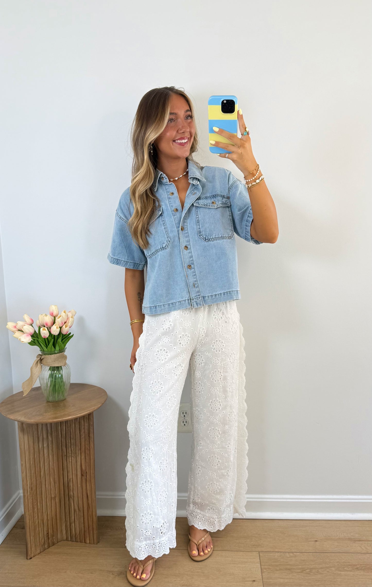Boho Eyelet Pants