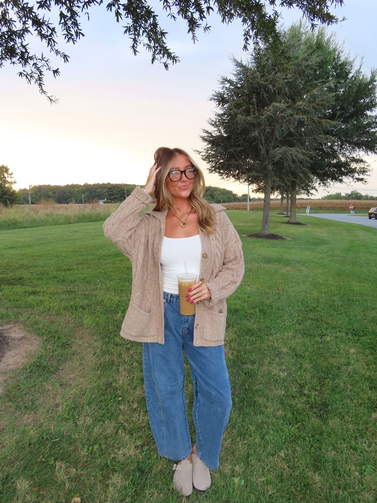 Homestead Cable Knit Cardigan (PREORDER NOV)
