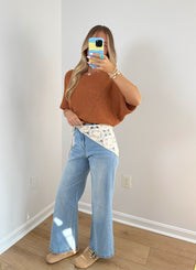 Charlie Crochet Scarf Accent Jeans