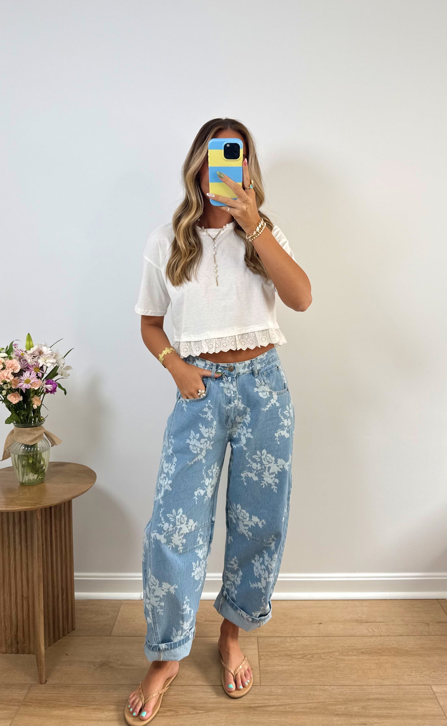 Eyelet Staple Tee