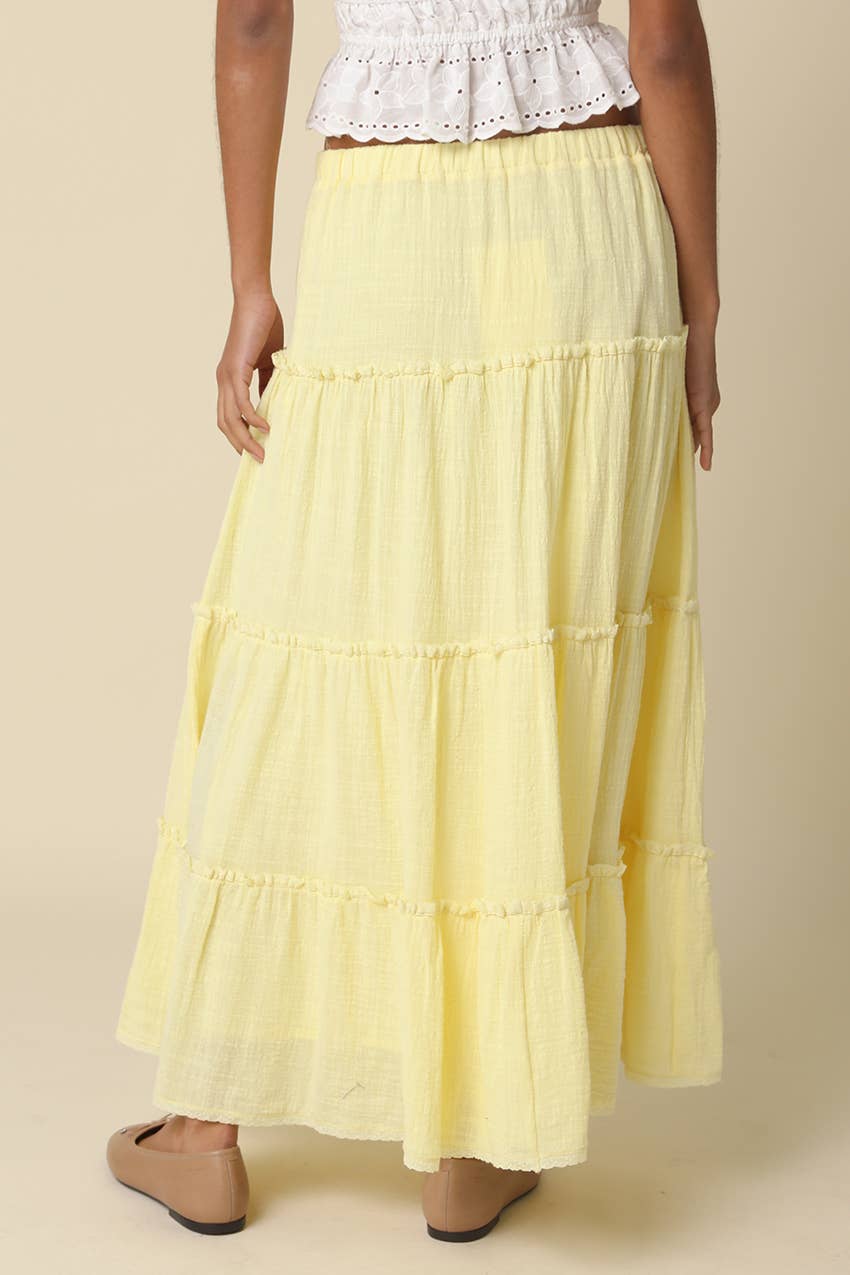 Buttercup Tiered Maxi Skirt